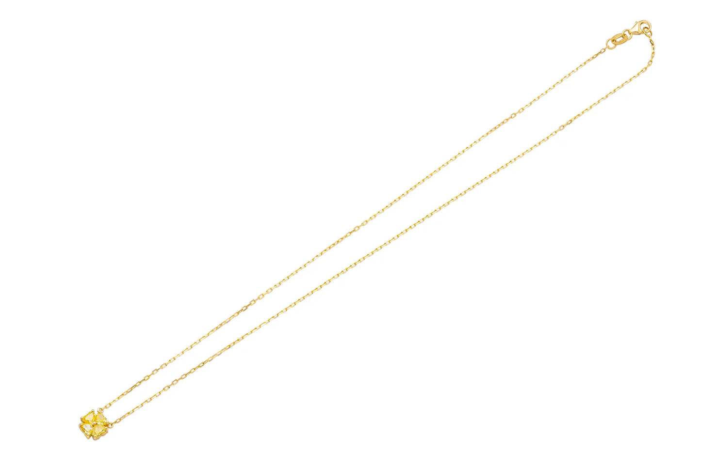 18K YG Petit Heartinity Intense Yellow Diamond Pendant