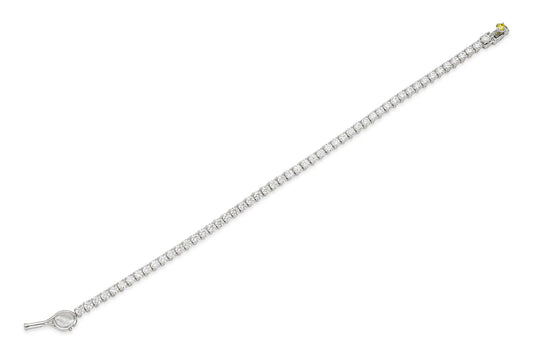 Platinum Tennis Bracelet Tw. 5.26 carat