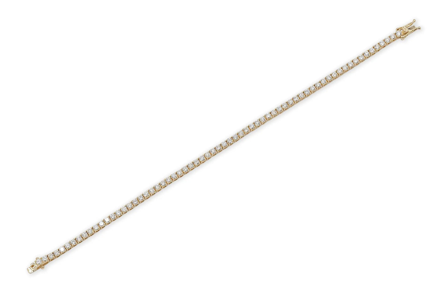 18K Yellow Gold Tennis Bracelet DTw. 2.39ct