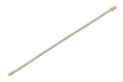 18K Yellow Gold Tennis Bracelet DTw. 2.39ct
