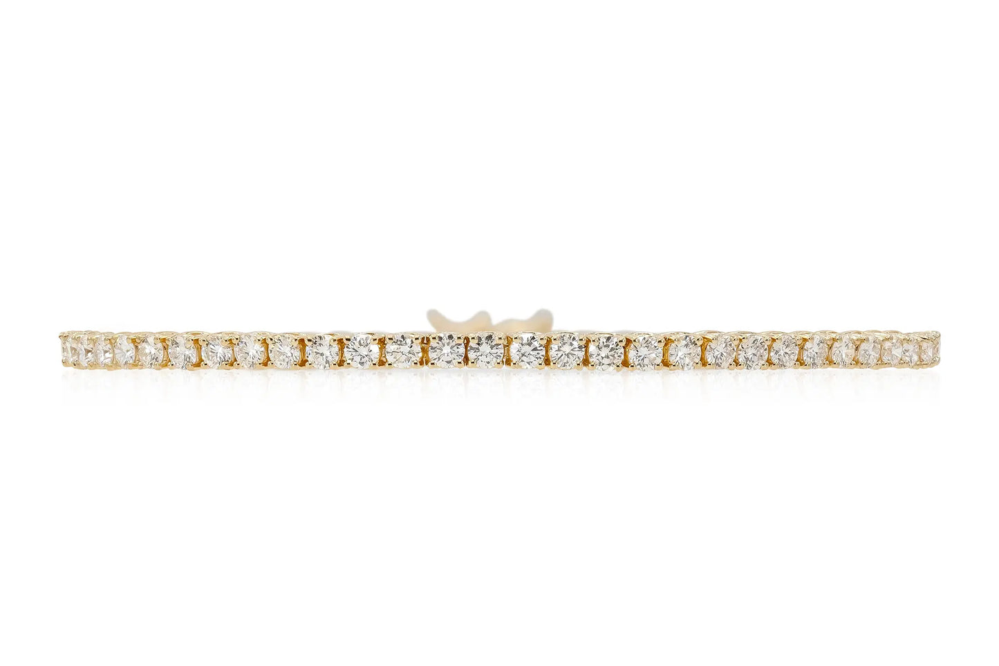 18K Yellow Gold Tennis Bracelet DTw. 2.39ct