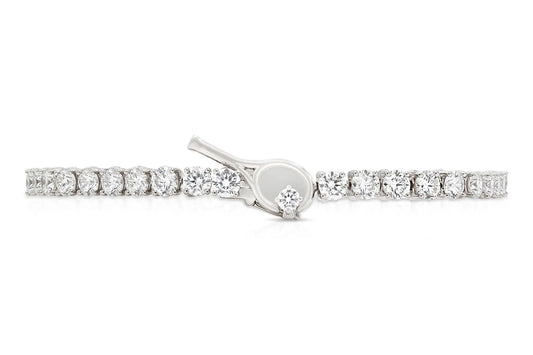 Platinum Tennis Bracelet Tw. 4.62 carat