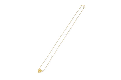 18K Yellow Gold Fancy Vivid Yellow Diamond Pendant