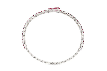 18K WG Flexible Bangle with Rubies