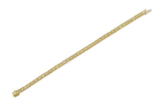 18K Yellow Gold Yellow Diamond Bracelet Tw. 15.11 carat