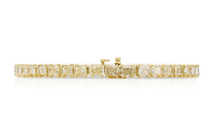 18K Yellow Gold Yellow Diamond Bracelet Tw. 15.11 carat