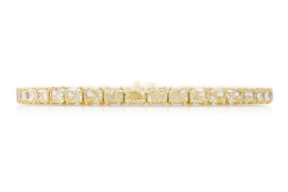 18K Yellow Gold Yellow Diamond Bracelet Tw. 15.11 carat