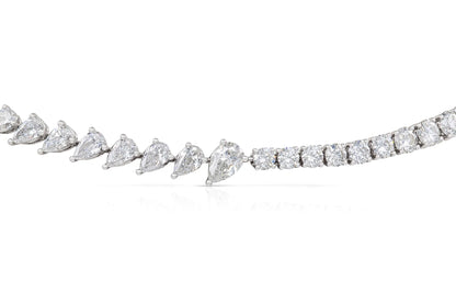 18K White Gold Diamond Choker