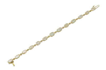 18K Yellow Gold Bezel-Set Bracelet Tw. 10.05 carat