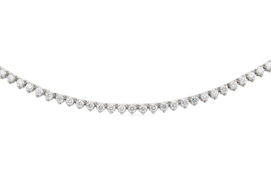 18K White Gold Opera Necklace Tw. 14.76 carat