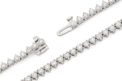 18K White Gold Opera Necklace Tw. 14.76 carat