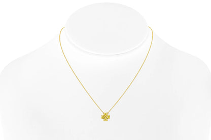 18K Yellow Gold Fancy Intense Yellow Diamonds Heartinity MM