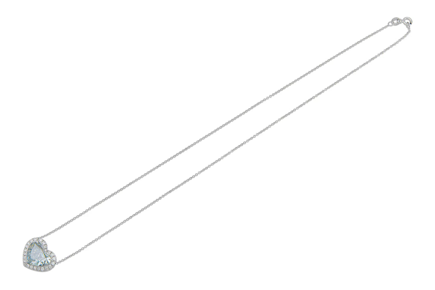 Natural Heart Shape Fancy Diamond Pendant