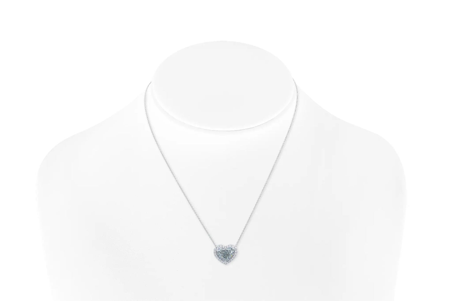 Natural Heart Shape Fancy Diamond Pendant