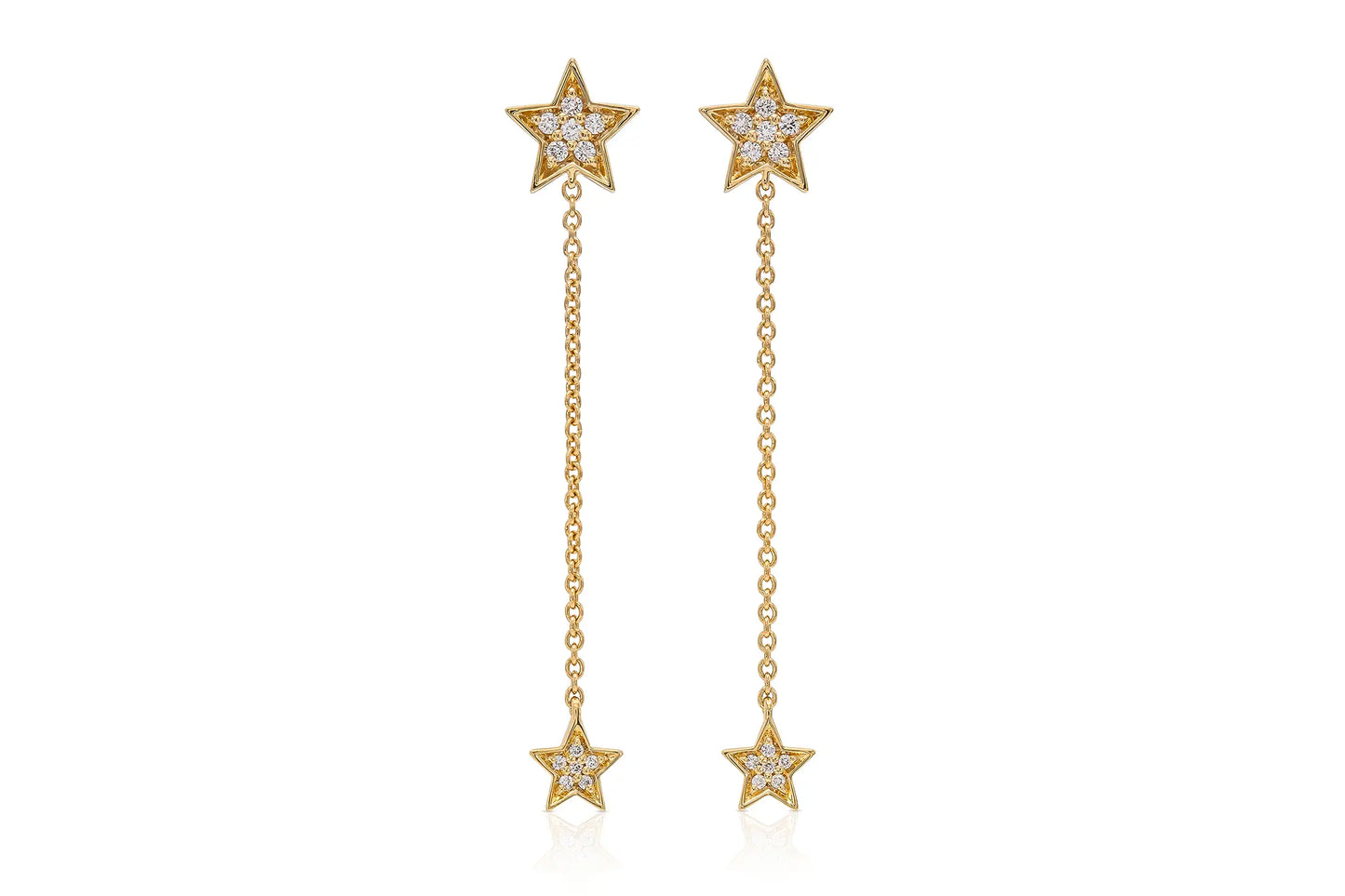 18K Yellow Gold Yuliia Star Earrings