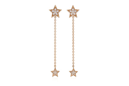 18K Rose Gold Yuliia Star Earrings