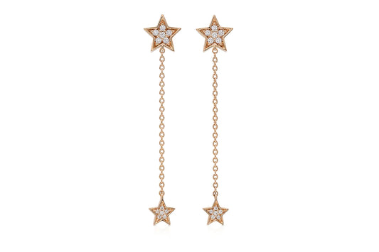 18K Rose Gold Yuliia Star Earrings