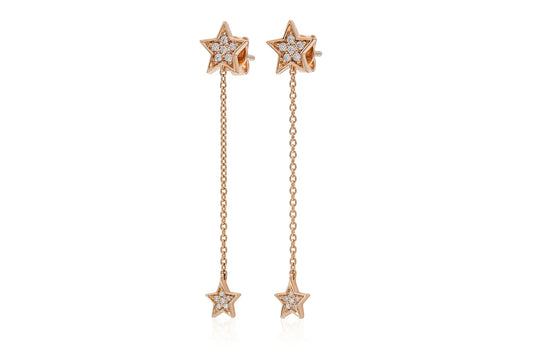 18K Rose Gold Yuliia Star Earrings