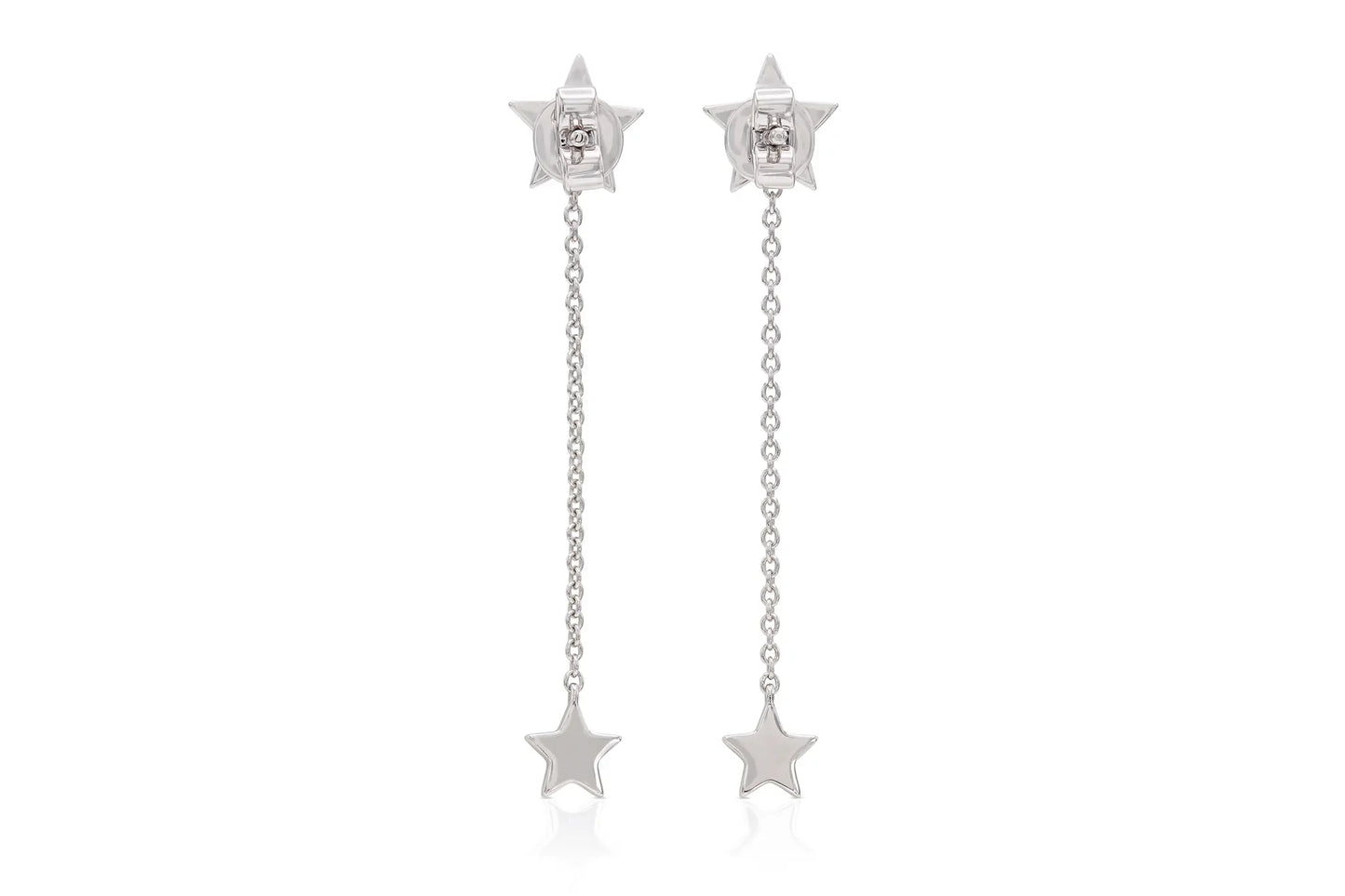18K White Gold Yuliia Star Earrings