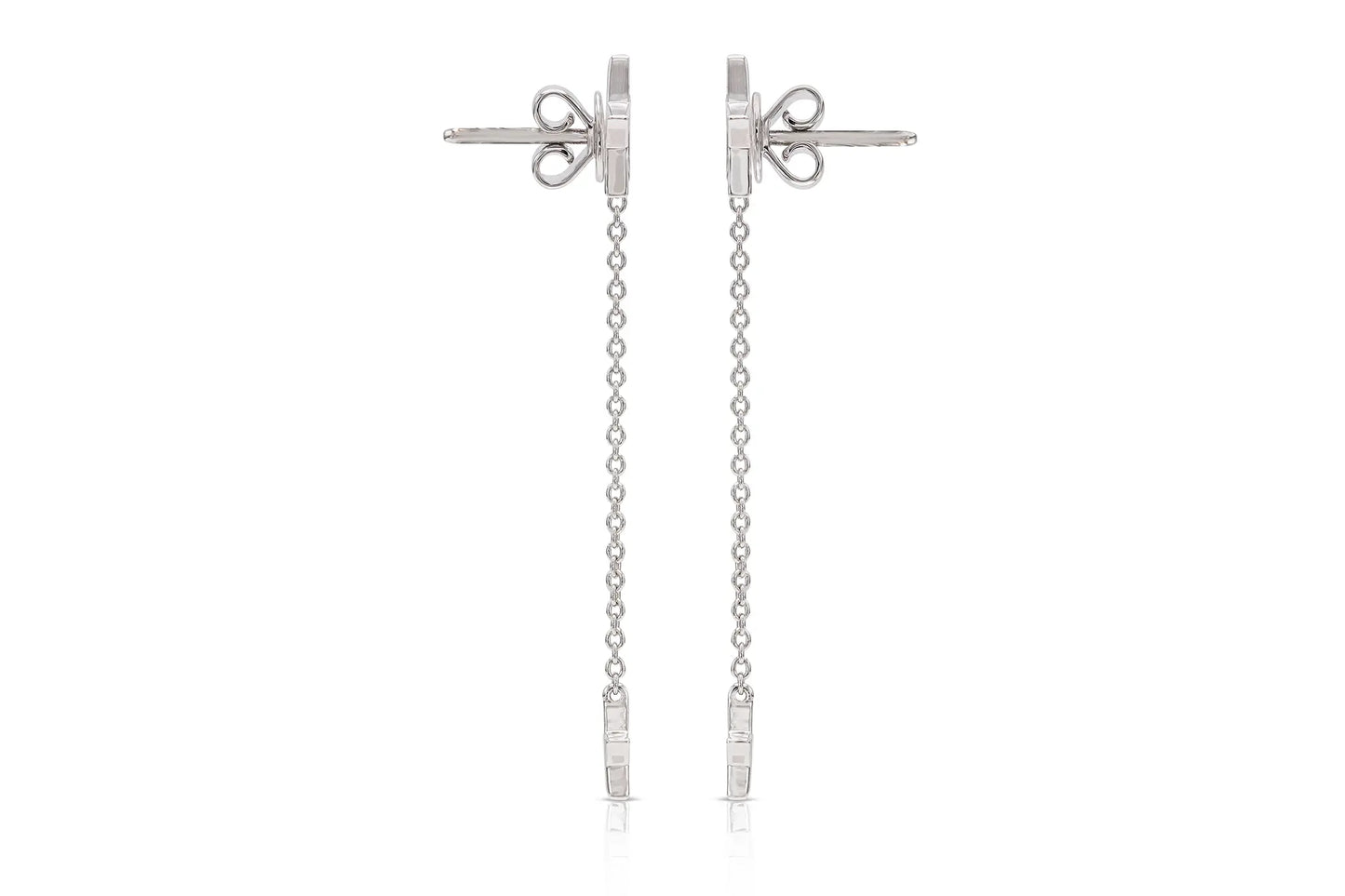 18K White Gold Yuliia Star Earrings