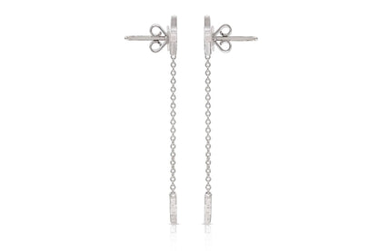 18K White Gold Yuliia Star Earrings