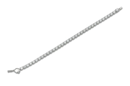 Platinum Tennis Bracelet Tw. 10.55 carat