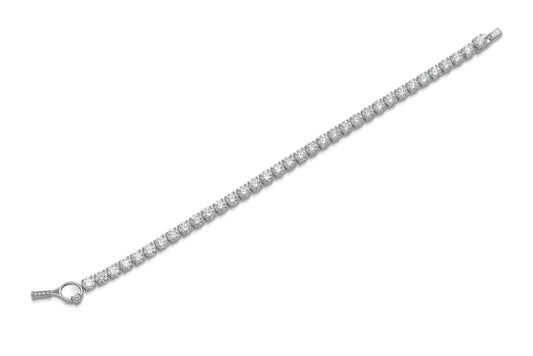 Platinum Tennis Bracelet Tw. 10.55 carat