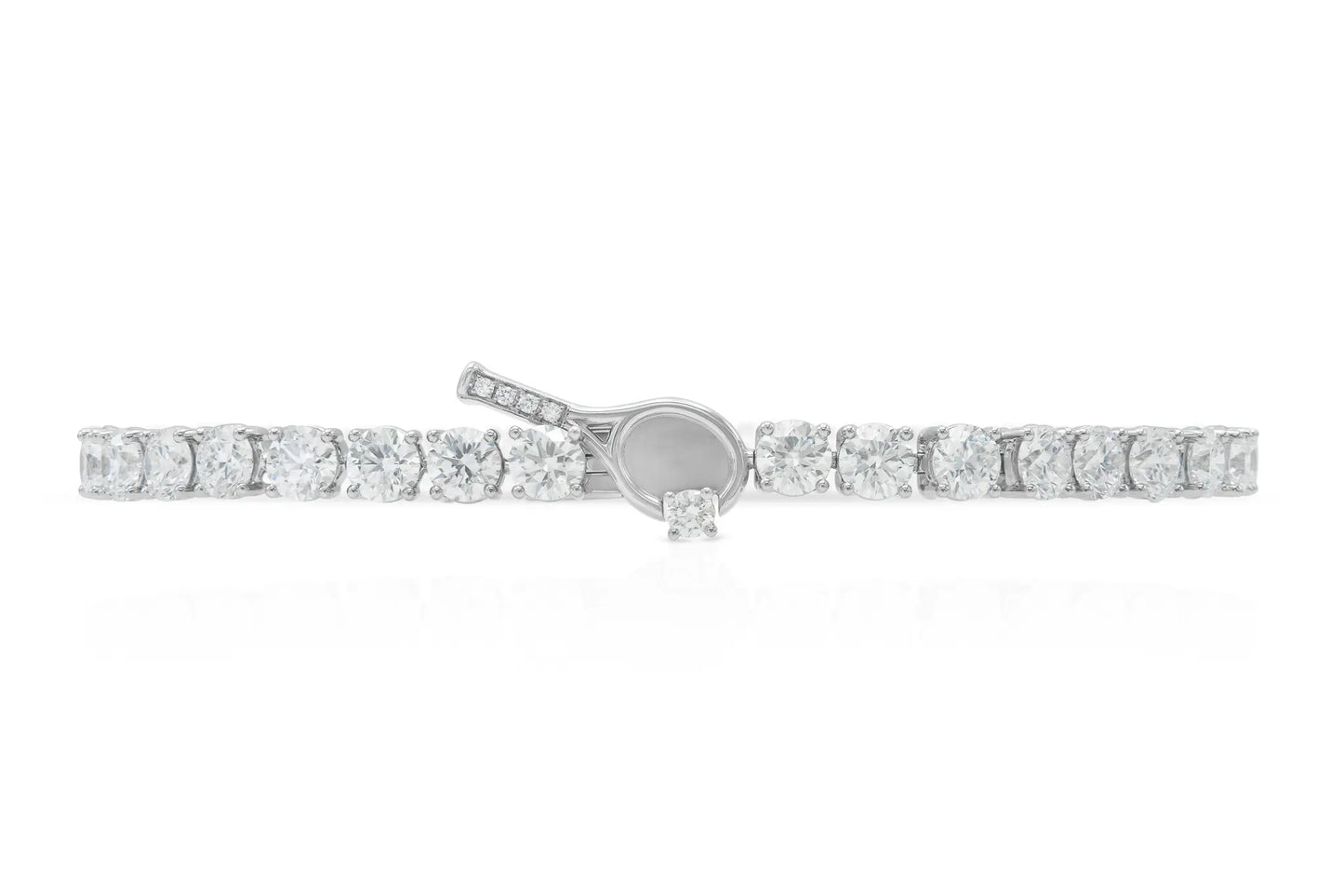 Platinum Tennis Bracelet Tw. 10.55 carat