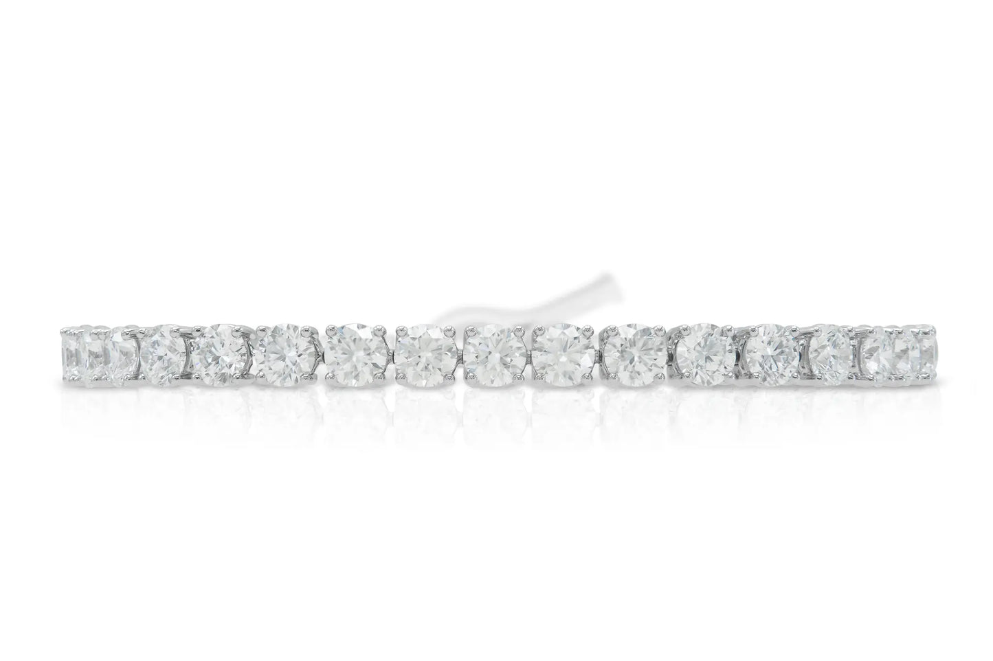 Platinum Tennis Bracelet Tw. 10.55 carat
