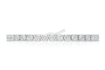 Platinum Tennis Bracelet Tw. 10.55 carat
