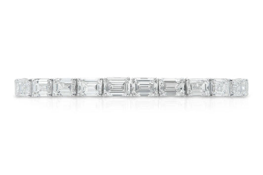 18K White Gold East-West  Tennis Bracelet Tw. 25.10 carat